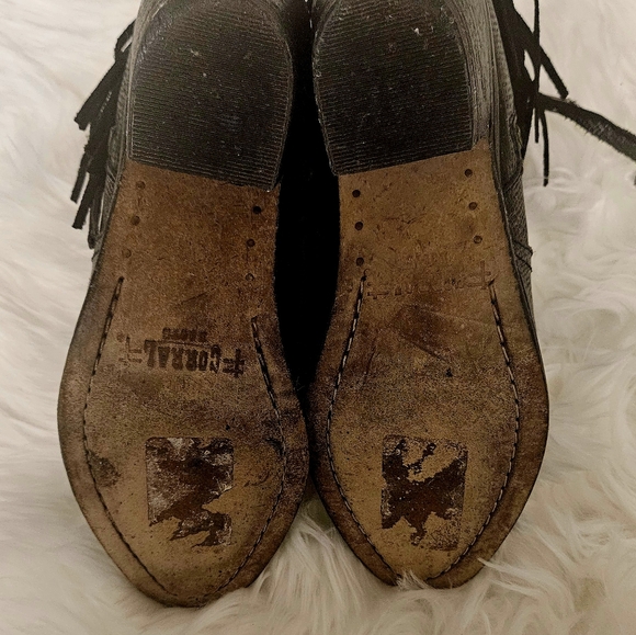 Circle G Corral Fringe Black Western Booties - Picture 11 of 14